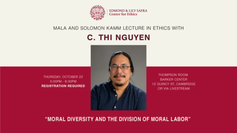 Kamm Lecture title and speaker headshot
